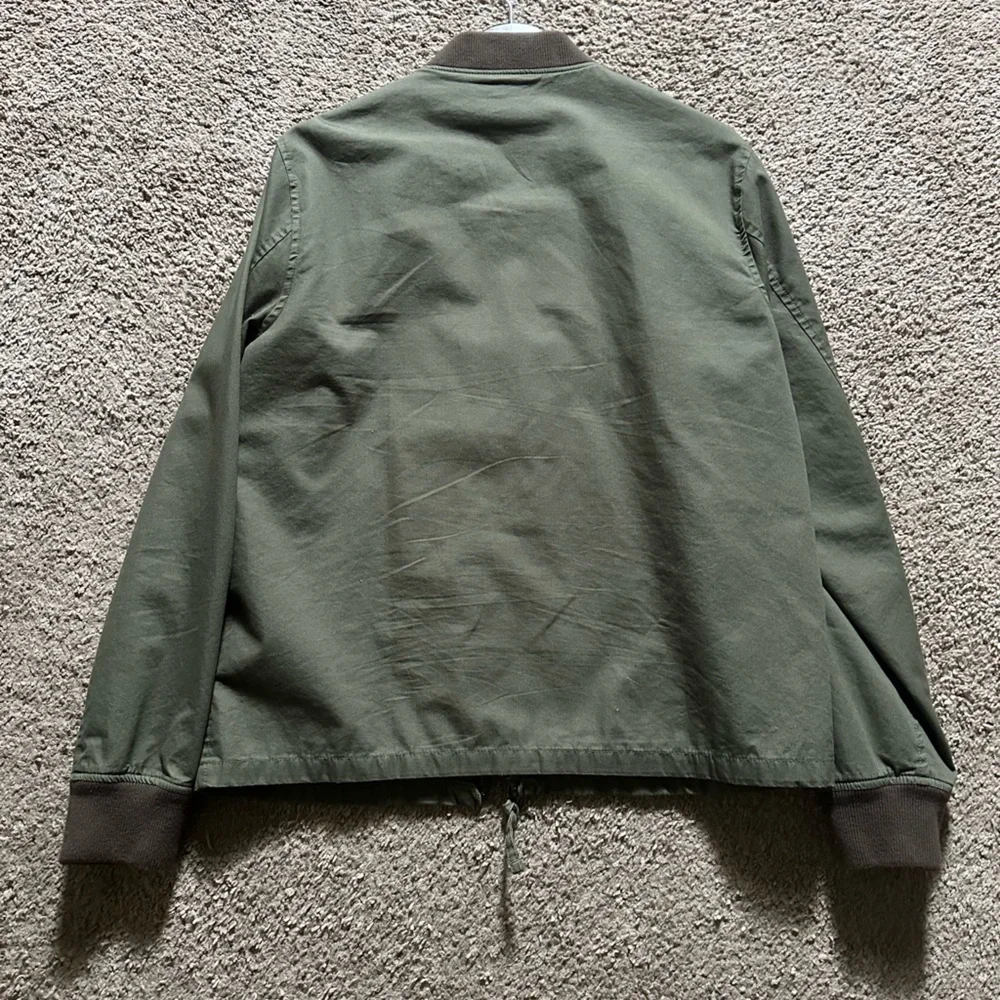 J. Crew Olive Bomber Jacket - Picture 2 of 3